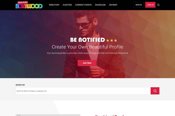 Bollywood Website Design Project 1