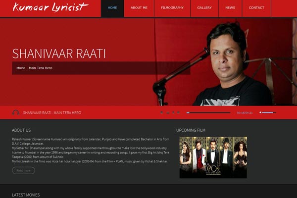 Bollywood Website Design Project 14