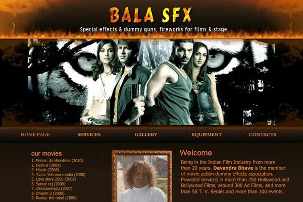 Bollywood Website Design Project 3