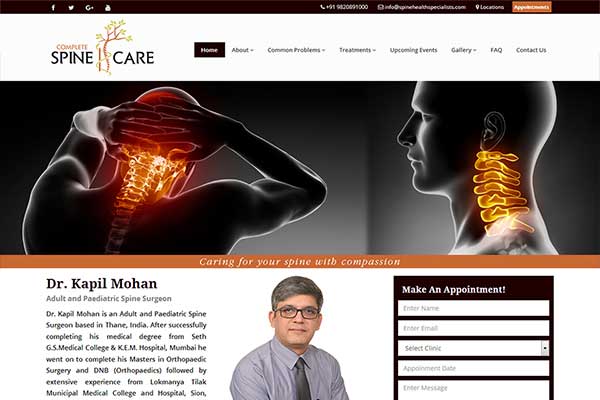 Medical Website Design Project 4