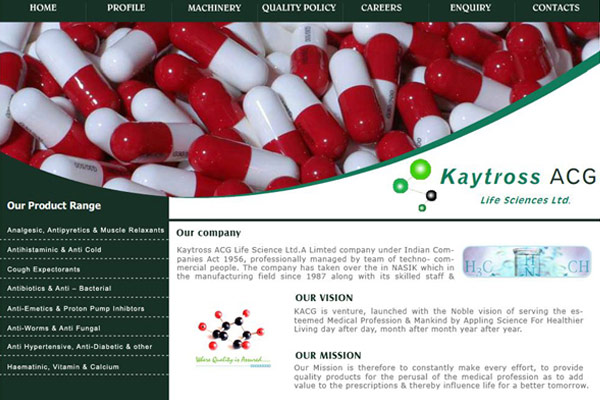 Pharma Website Design Project 1