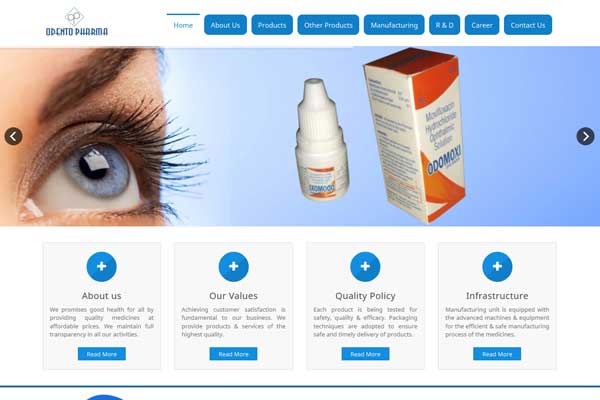 Pharma Website Design Project 5
